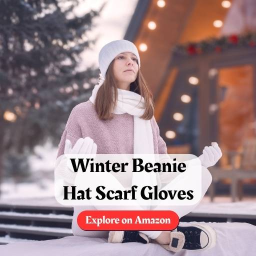 winter beanie hat scarf gloves